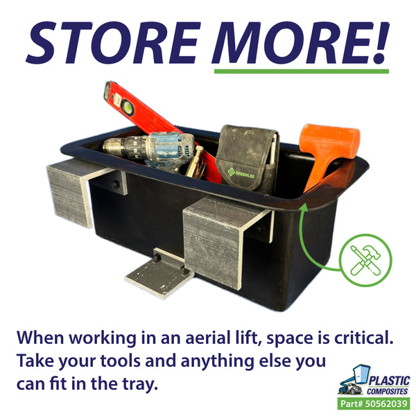 Tool Tray - Large - Plastic - Outside Mount - HEAVY DUTY