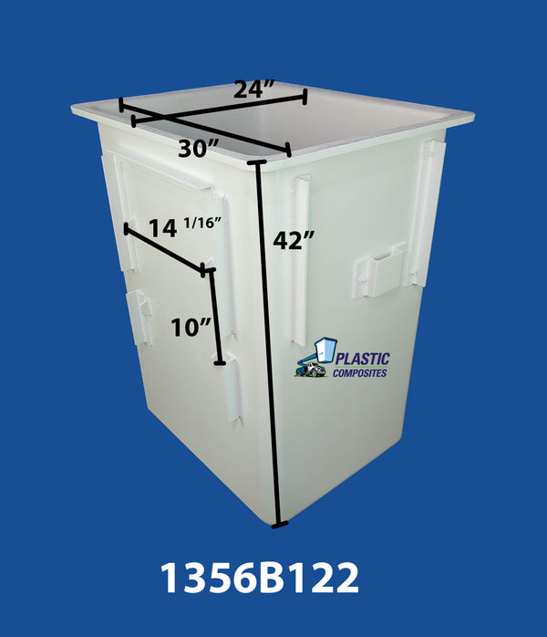 Buckets Hi Ranger 5H (Wide) 24" x 30" x 42" Steps Left