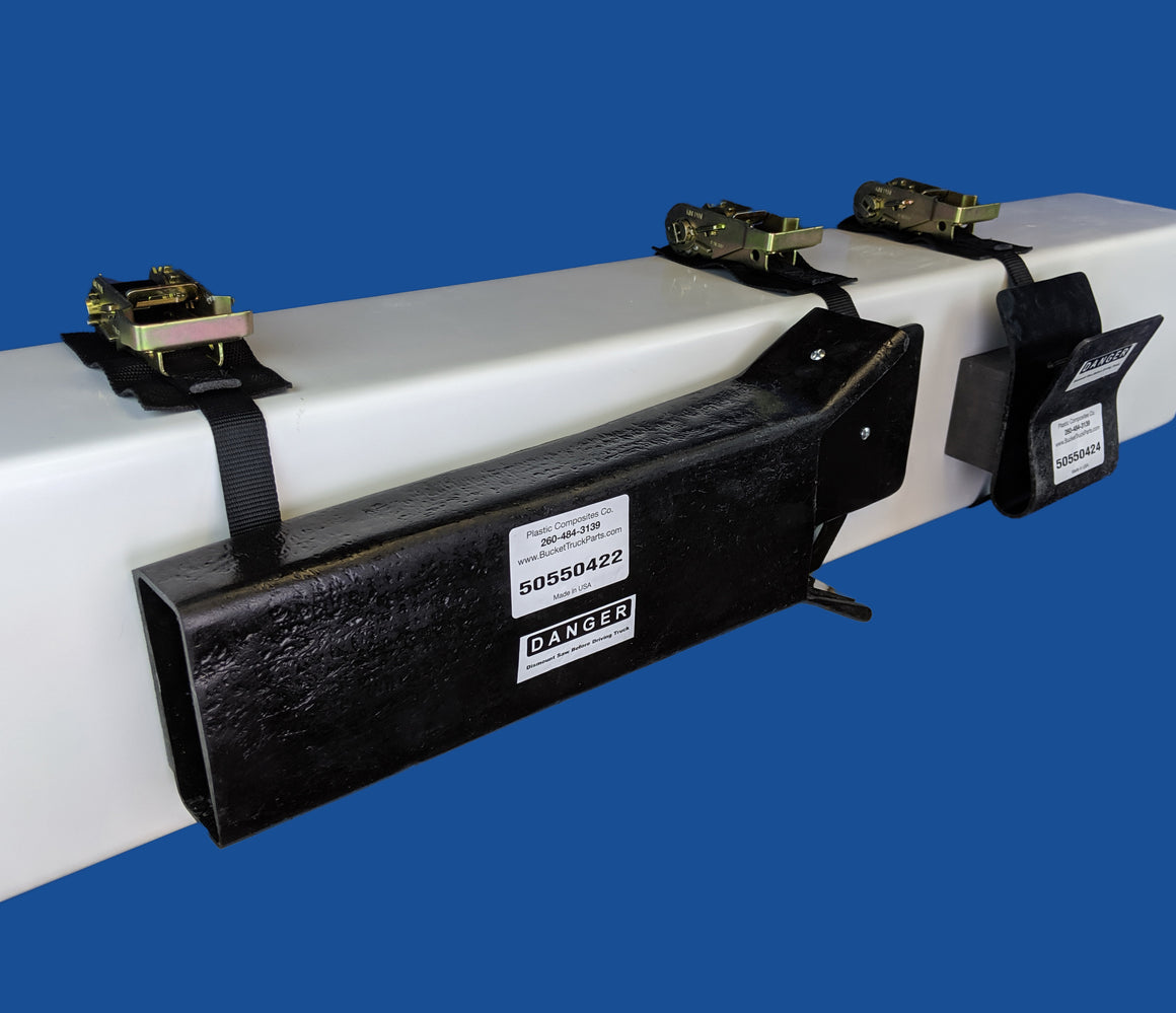 Polesaw Holder - Boom Mounted (Blade End and Handle End Set) - Bucket Truck Parts