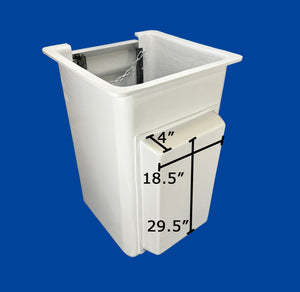 Buckets - Altec - 24" x 24" x 42" - Flat Wall Mount - Door Left