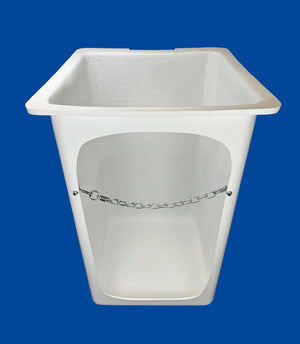 Buckets - Duralift - 24" x 24" x 42" - Crawl Thru Front - 9" Ribs