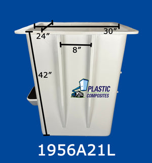 Buckets - Versalift - 24" x 30" x 42" - 15" x 7.75" Controls Right - Step Left