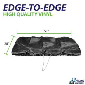 Bucket Cover - 28" x 51" Edge to Edge - Vinyl - Economy Line - Bucket Truck Parts