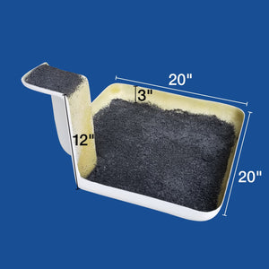 Scuff Pad with Step - Single Man - 24" x 24" - Bucket Truck Parts
